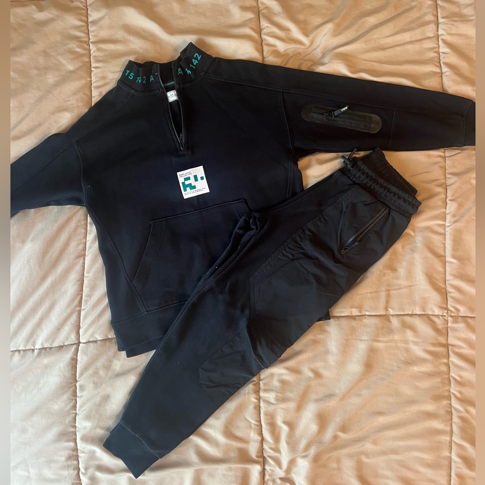 Zara Kids Black Sweashirt & Joggers Set